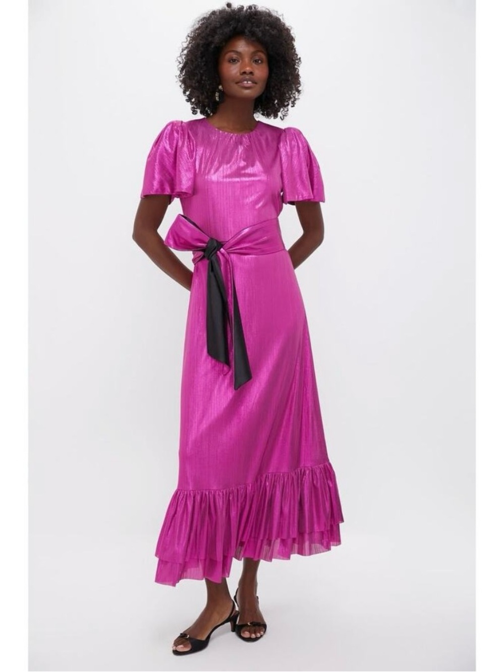 Tuckernuck Fuschia Metallic Angelina Dress New XXL